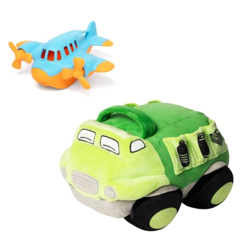 Camion de recyclage jouet et petit avion flotteur plastique lavable