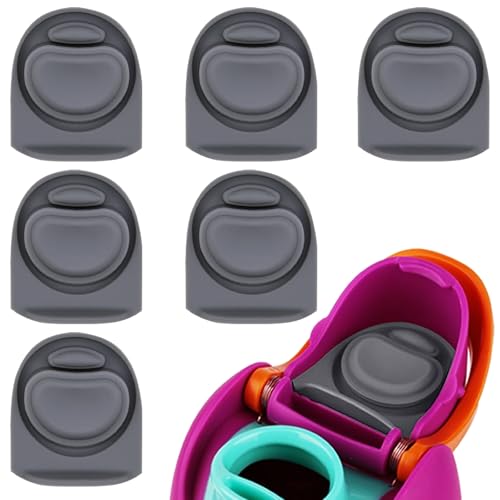 BMSQOFD 6 Pcs Replacement Rubber Seal Stopper Compatible with Owala FreeSip,Water Bottle Top Gasket Lid for Owala 16/19/24/32/40oz Bottle Mouth Cap Silicone Stoppers Parts Insert Accessories 6PB-U3