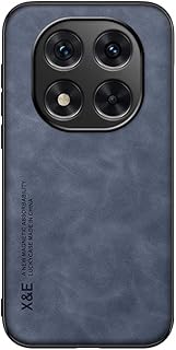 FASCINATION Phone Case Compatible With Redmi note 14 pro 4G - Skin Feel Magnetic Premium PU Leather and Slim Soft Protective Back Cover Redmi note 14 pro 4G (Blue)