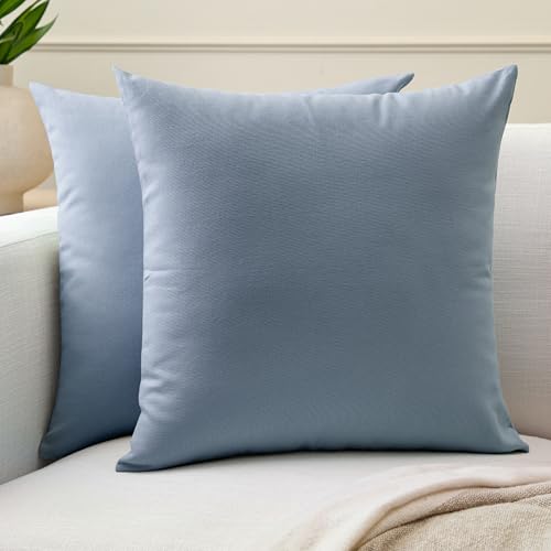 Image of Encasa XO Throw Pillow Covers 20x20 in Set of 2 B Grey | No Inserts | Cotton Pillow Covers for Living Room, Bed, Sofa, Couch | Decorative Cushion Covers with Improved Zipper