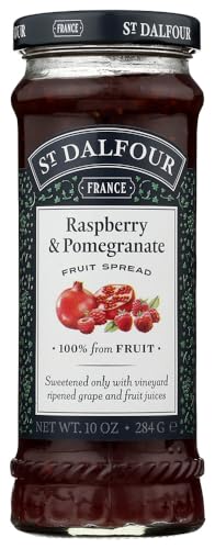 St. Dalfour All Natural Fruit Spread Red Raspberry and Pomegranat...