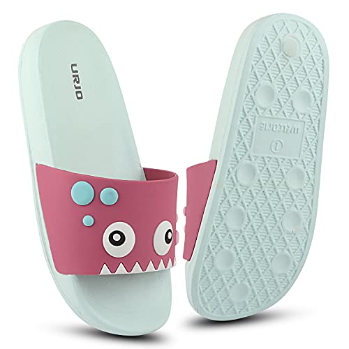 Image of URJO Kids's Sliders /Slippers Lightweight Super Flexible Arch Support Durable Anti Skid & Stylish Dailywear Sliders /Slippers for Boy's & Girl's