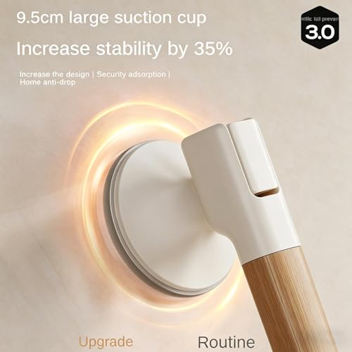 Barre de sécurité de douche à ventouse en ABS robuste 40x8 cm - 5