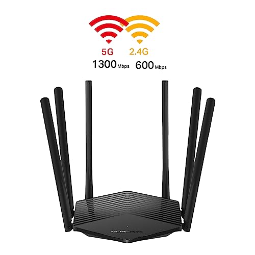 TP-Link Mercusys MR50G Router Ethernet Wi-Fi Dual Band AC1900 Wireless, Porta Gigabit, MU-MIMO, Supporto IPTV, IPv6, 802.11ac, Rete Ospiti, Installazione Semplice, 6 Antenne Esterne a 5dBi, WPS - Router - Immagine 1