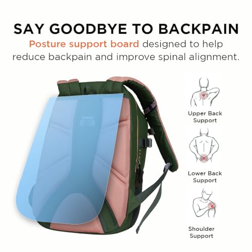 Image of Ergo43 Classic Ergonomic School Bag | Posture & Spine Support, Lumbar Padding, Lightweight | 34L Daily School Backpack