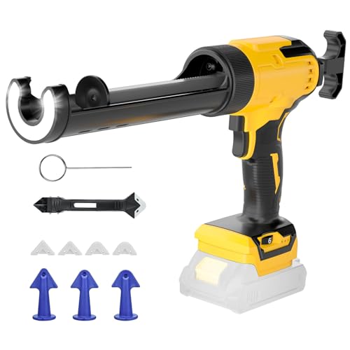 Cordless Caulking Gun with DeWalt 20V Battery Compatibility