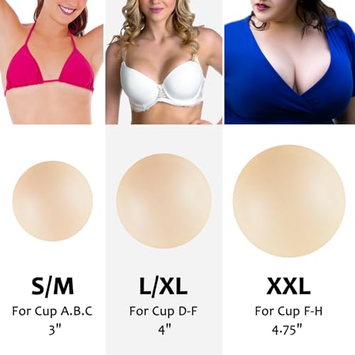 Nipple Covers - Sticky Adhesive Silicone Nipple Pasties,reusable Seamless pasty Nipple Pasties for women2