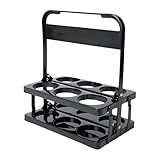 Faltbarer Flaschenträger für 6 Flaschen für Wein- und Bierlieferung, wiederverwendbarer Getränkehalter mit Griff, perfekt für den Transport von Getränken, ideal für Partys und Veranstaltungen