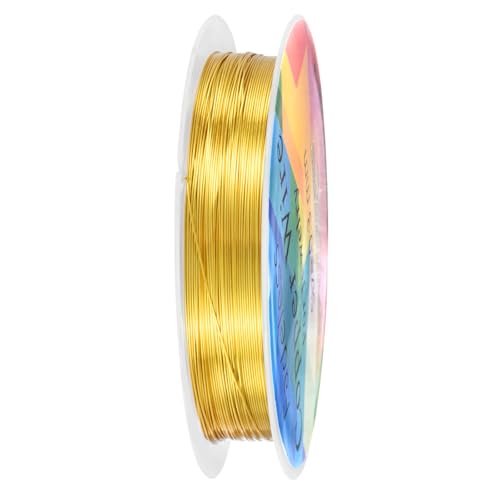 Alambre de cobre de 0,3 mm flexible que conserva el color para tejer bisutería fina