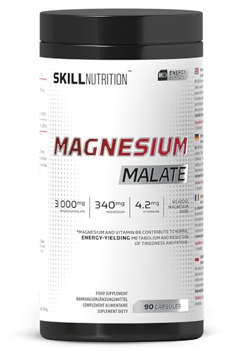 Malate de Magnésium SKILL Nutrition | Fin des Crampes et de la Fatigue sans Effet Laxatif