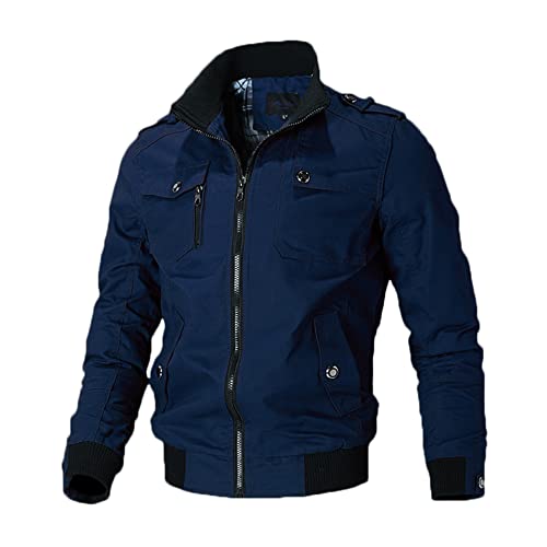 Veste décontractée à col montant Legou contre le vent frais de mi-saison