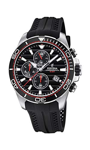 Preisvergleich Produktbild Festina Herren Chronograph Quarz Uhr mit PU Armband F20370 / 6
