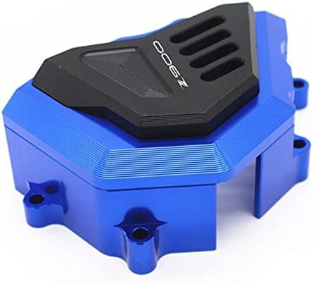 Accessories CNC Aluminum Motorcycle Front Sprocket Cover Chain Guard Crash Protector Slider for Kawasaki Z900 2017 1819 - (Color: Blue)