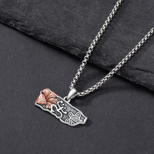 Puerto Rico Necklace 925 Sterling Silver Puerto Ricans Map Pendant Puerto Rico Coquí Frog Jewelry Gifts for Men Women4