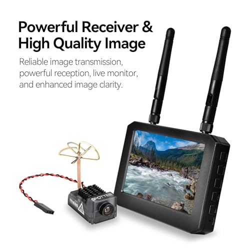 RunCam Spotter V2 FPV 5.8G Micro AIO Cam, OSD, integriertes Mikrofon, FOV170 Grad, 700TVL, 40CH, 20MW-200MW, einstellbar