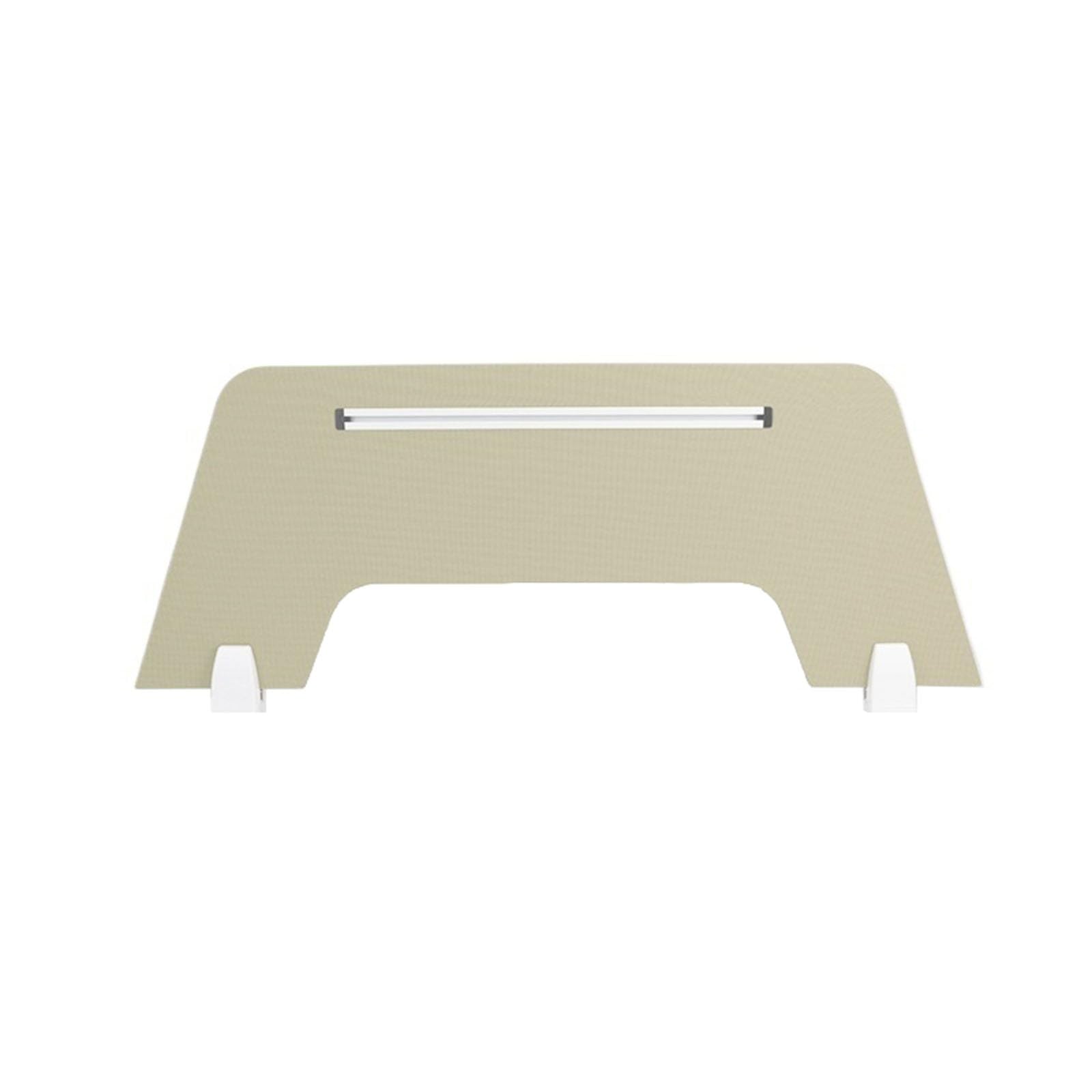 Cloison de bureau portable blanche 60x30cm isolante avec fente en aluminium