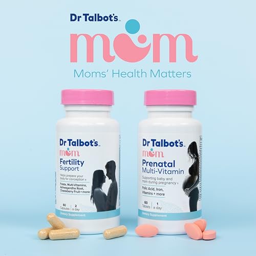 Image of Dr. Talbot's Mom Fertility Support Multi-Vitamins - Aids Ovulation and Prepares Body for Conception - 60 Capsules | 60 Capsules
