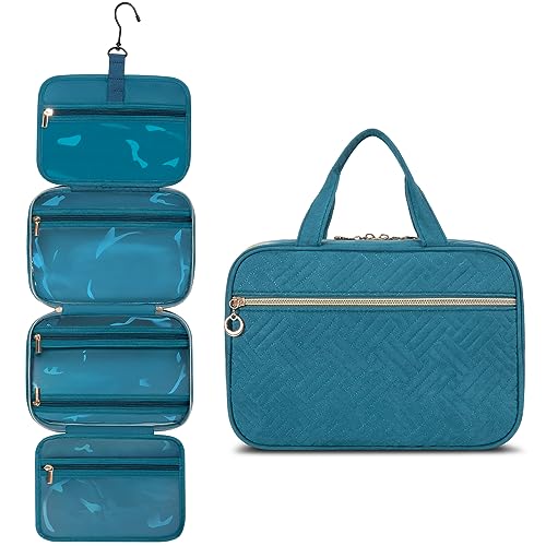 Beauty Case da Viaggio Donna da Appendere Impermeabile Trousse Trucchi Necessaire Alta Capacità porta da Accessori Utili Makeup Bag con Gancio