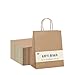 Produktbild Switory 50 Stück Papiertüten Geschenktüten Braune, Kraft Papiertüte mit Henkel zum Party, Geburtstag, Basteln, Einzelhandel(13,3 x 9,5 x 20,3 cm)