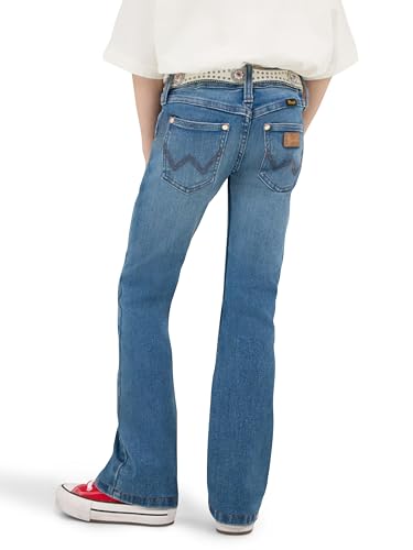 Vaqueros Wrangler resistentes con ajuste perfecto para botas de niña 3