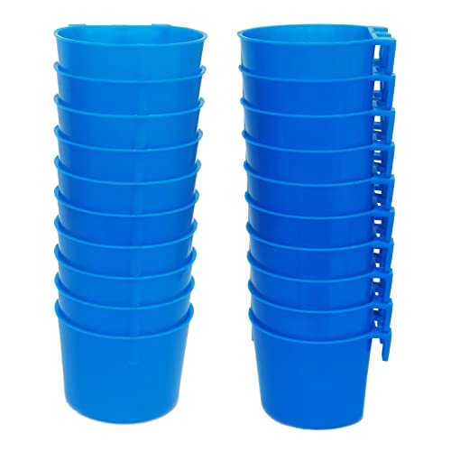 Myenne 20pcs Chicken Waterer Poultry Drinker Pigeon Quail Drinking Bowl Rubin Water Mouth Poultry 6 Point Red