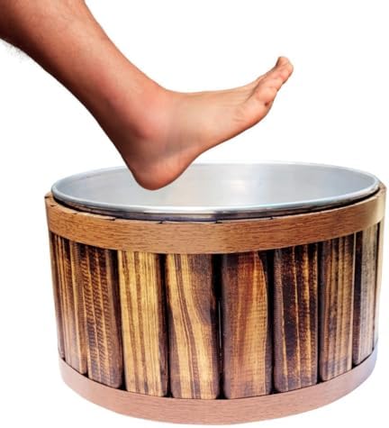 Tina Escalda Pés Marrom Bacia Pedicure Balde Ofurô Cuidados Saúde...
