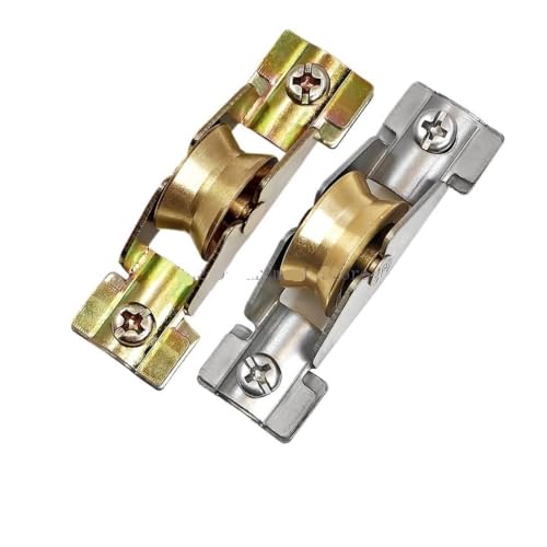 Polea deslizante de acero inoxidable de alta resistencia para puertas y ventanas, pack de 4 6