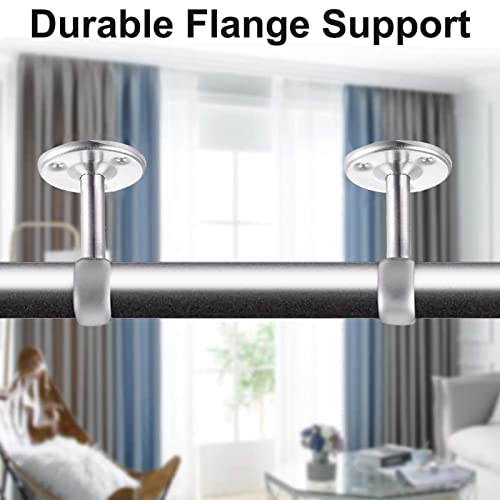 INCREWAY Schrankrohr, Edelstahl, Durchmesser 32 mm, Schrankhebelstütze, Stangenhalter, Sockelhalterung, 2 Stück