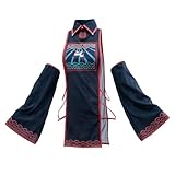 [SEXYTINE] キョンシー コスプレ 小悪魔 中国 ゾンビ ホラー 衣装 袖 ワンピース セクシー ゾンビ ホラー コスチューム コスプレ ハロウイン パーティー 3点セット (3点セット)