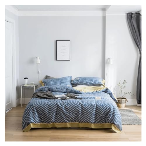 Linge de lit marine à rayures pour créer une ambiance bord de mer dans votre chambre
