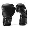Sanabul-Essential-Gel-Boxing-Kickboxing-Punching-Bag-Gloves Sanabul Essential Gel Boxing Gloves | Pro-Tested Kickboxing Gloves for Men and Women | Ideal for Boxing, MMA, Muay Thai, and Heavy Bag Training All Black, 12 oz