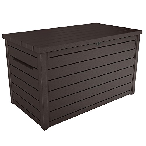 Keter XXL 230 Gallon Plastic Deck Storage Container Box Outdoor Patio