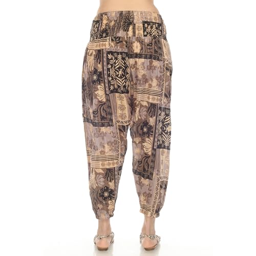 Tropical Patchwork Harem Pants2