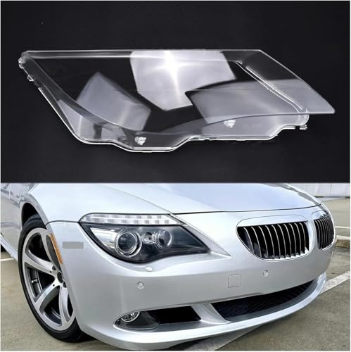 Vitre de phare avant gauche pour BMW Série 6 E63 E64 transparente - 2