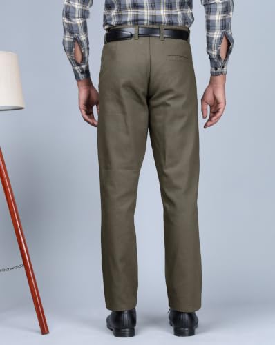 Image of Noble Monk Men's Formal Trousers | Regular Fit Stylish Pants for Men | Comfortable Solid Trousers | Classic Formal Wear for Men | Smart and Versatile Everyday Wear