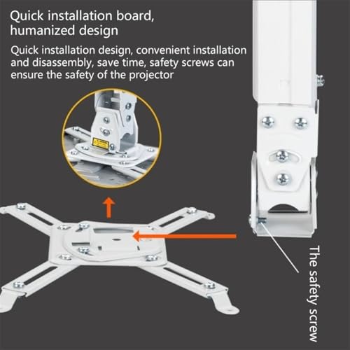 Soporte de montaje para proyector LCD mini universal con base de aluminio para techo o pared miniatura 3