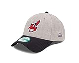 MLB Cleveland Indians The League Heather 9FORTY Adjustable Cap, One Size, Gray