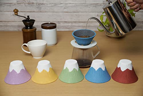 Filtre à café céramique Mt. Fuji rose pour un rituel doux sans papier - 3