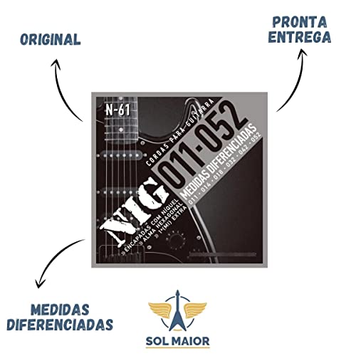 Encordoamento guitarra 011/052 tradicional n61