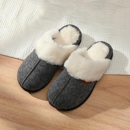 Roxoni Women's Winter House Fuzzy Fluffy Furry Cozy Clog Slipper - Soft and Perfect for Indoor/Outdoor Wear2