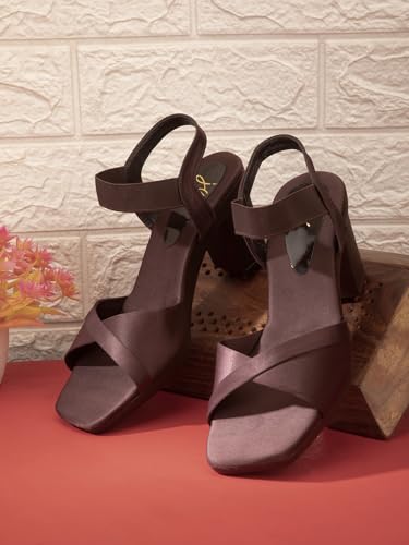 Image of JM LOOKS Fashion Fancy Solid Backstrap Comfortable Sole Stylish Casual Heel Sandal,for Womens & Girls