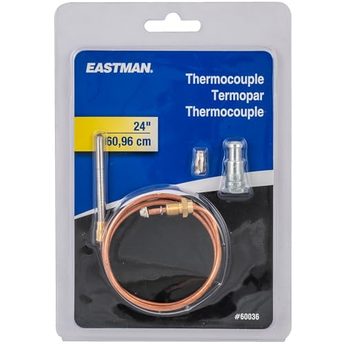 Eastman 24 Inch Gas Thermocouple, Stainless Steel Head, 60036
