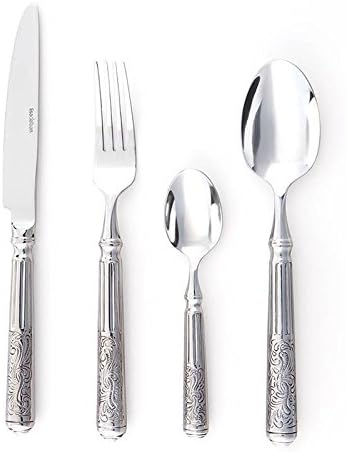 Tarrerias Bonjean -424800- Romantic Dinner - 24 Piece Table Set - Forged Shiny Stainless Steel 18/10