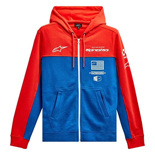 Alpinestars 1213-51070-3171-XXL: H Block Hoodie Wrm Rd/Brght Bl 2X