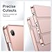 JETech Case for Samsung Galaxy Tab A11 / Tab A9 8.7-Inch 2025/2023, Slim Translucent Back Tri-Fold Folio Stand Protective Tablet Cover (Rose Gold)