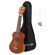Traditional soprano sized ukulele, quickly becoming the industry standard in schools Fitted with standard gauge strings which are easy to press down making learning fun Gear machine heads provide for a far superior tuning experience than regular tuni...