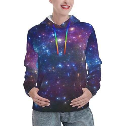 Sweat à capuche galaxie femme ajusté pour en finir avec les pulls amples sans forme