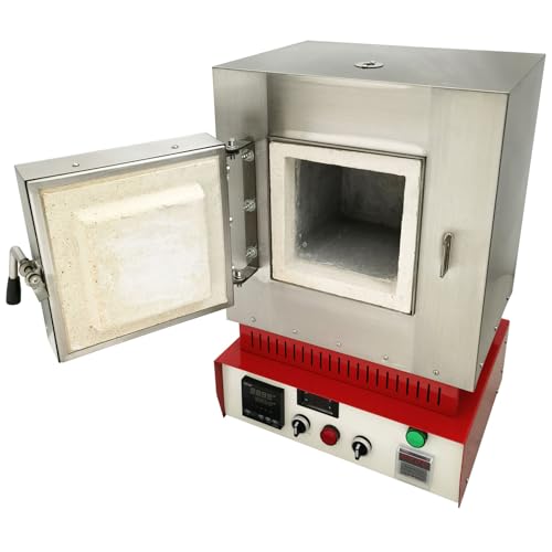 WYDDDARY Muffle Furnace 2012℉(1100 ℃) Hi-Temp Burnout Oven High Temperature Resistance Furnace 3000W Tabletop Stove High Temperature Burnout Kiln 110V