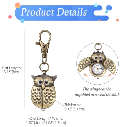 Image of JewelryWe Vintage Pocket Watch Cool Gear Steampunk Retro Pendant Necklace Watches for Men Women Halloween Costumes Daily and Office