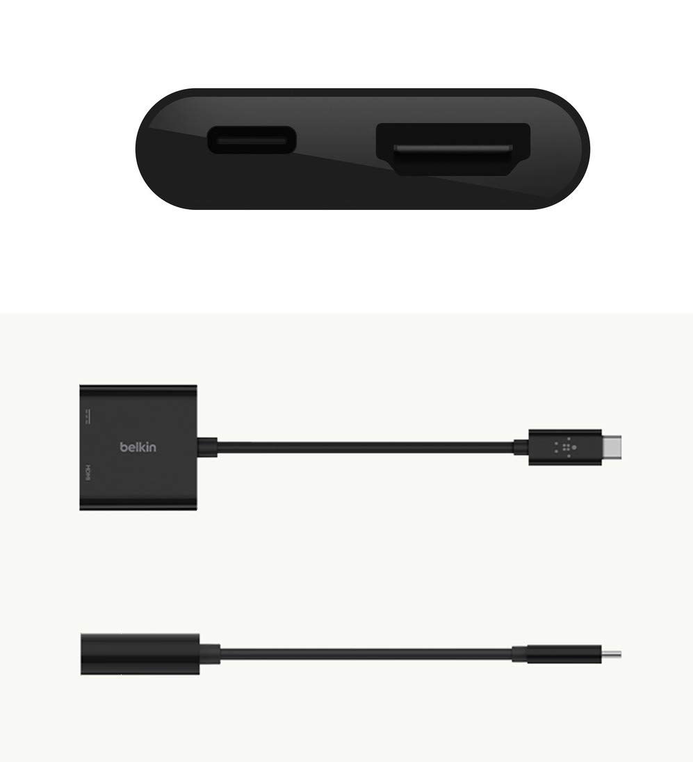 Amazon.co.jp: Belkin USB-C to HDMI + USB-C 60W PD対応 2 in 1 変換